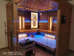 Luxus Kombi Bio Sauna SalzInhalator SaunaZauber Bild