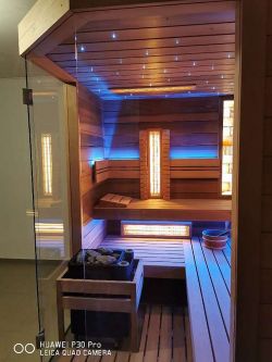 Luxus Kombi Bio Sauna SalzInhalator SaunaZauber Bild9