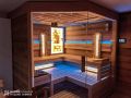 luxus bio kombi sauna eckmodell tiroler fichte  1 